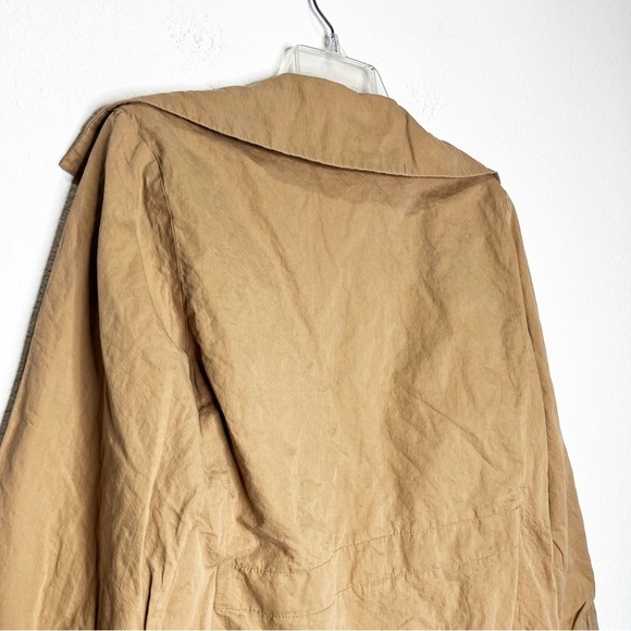 Peter O. Mahler Cotton Steel Trench Single Breast Jacket Quiet Luxury Old Money - Picture 9 of 14